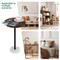 Small Spaces Pedestal Side Table for Sofa Couch Chair Patio